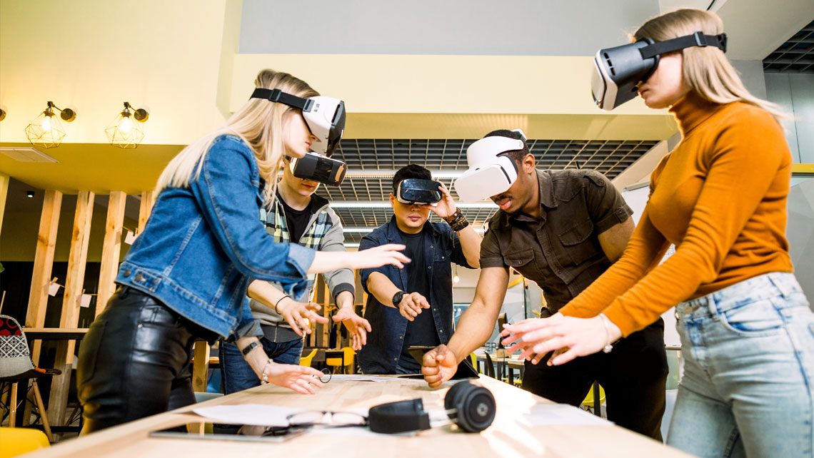 Virtual reality for team building activities and corporate entertainment