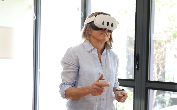 Paralympian Katie Kelly inside her own VR story Image