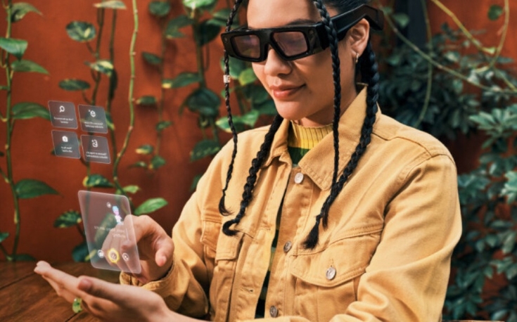 Snap AR glasses with see-through lenses (Source: Snap Inc., NLB Singapore and LePub Singapore) Image